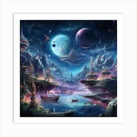 Space City 8 Art Print