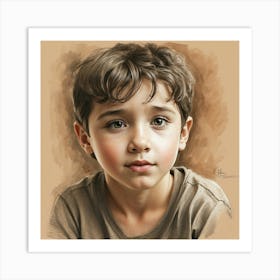 Portrait Of A Boy 3 Art Print