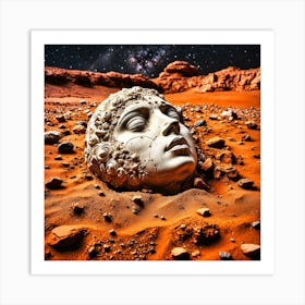 First Woman on Mars Art Print