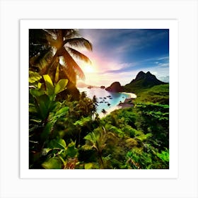 Travel Relaxation Adventure Beach Exploration Leisure Tropical Getaway Scenic Sightseeing (3) Art Print