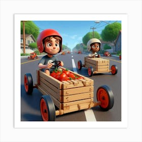 Soapbox Derby 2 Art Print