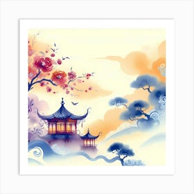 Chinese Pagoda 6 Art Print