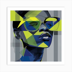 Abstract Portrait Of A Woman 25 Art Print