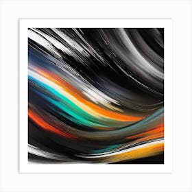 Abstract Wave Canvas Print Art Print