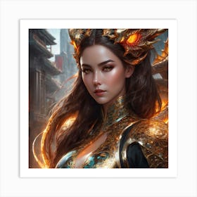 Chinese Girl Art Print