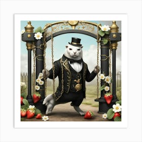 Tuxedo seal Art Print