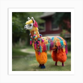 Llama Art Print