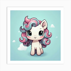 Kawaii Pony 2 Art Print