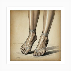 Bare Feet Art Print