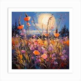 Poppies In The Meadow 1 Art Print