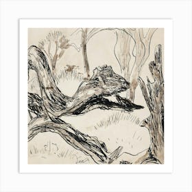 Bear In The Woods Art Print