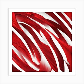 Candy Cane Abstract Art Print