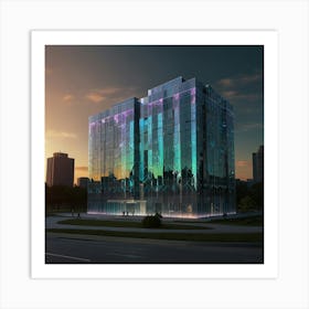 Futuristic Office Building Art Print