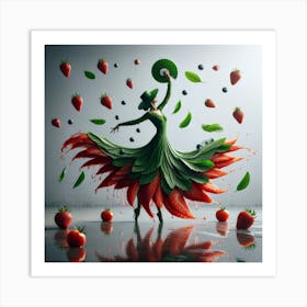 Edible flamenco Art Print