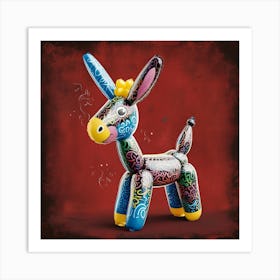 Balloon Donkey (graffiti) Art Print