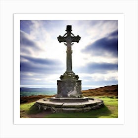 Cross On A Hill Art Print