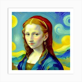 The Young Mona Lisa A Timeless Reimagining Art Print