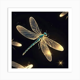 Dragonfly Art Print Art Print