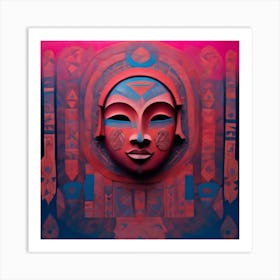 Mask Of The Gods Art Print