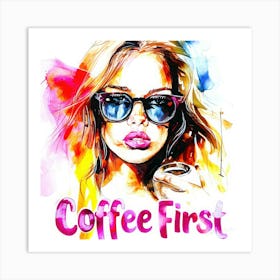 Coffee First 5 - Coffee Connection Art Print