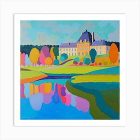 Colourful Gardens Château De Chantilly Gardens France 2 Art Print