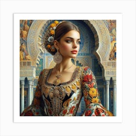 Andalus Beauty from Spain Art Print