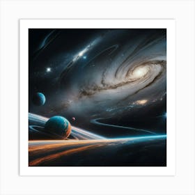 Galaxy In Space Art Print