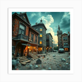 Miniature Town Art Print