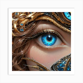 Blue Eyes hbb Art Print