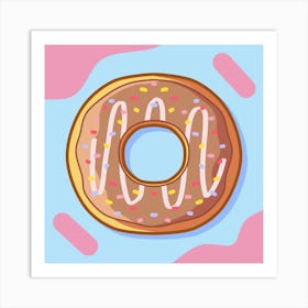 Dessert Food Donut Chocolate Art Print