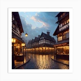 Cobble Town Art Print