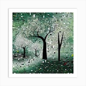 Trees In The Forest Art Print