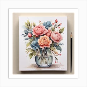 Flower bouquet Art Print