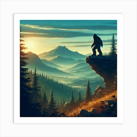 Bigfoot Art Print