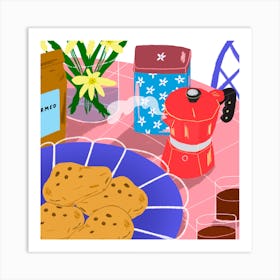 Breakfast On The Table Art Print