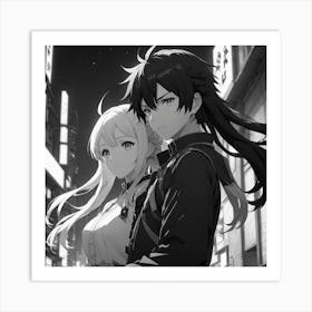 Anime Couple Art Print