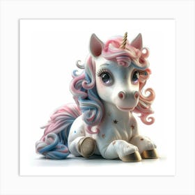 Unicorn Figurine 56 Art Print