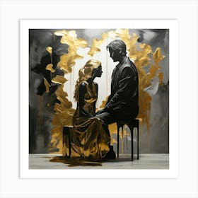 'Golden Couple' 2 Art Print