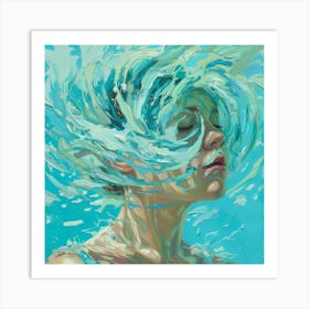 'Water Splash' 1 Art Print