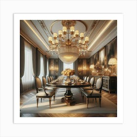 Luxury Dining Room Art Print