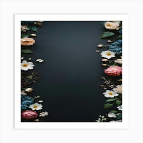 Floral Frame Art Print