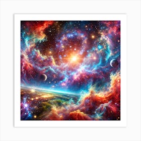 Nebula Painting Poster