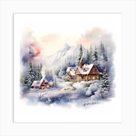 Christmas Tranquility Central Art Print