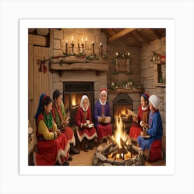 Nativity Scene Art Print