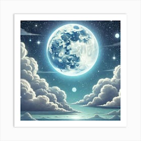 Full Moon In The Sky 33 Art Print