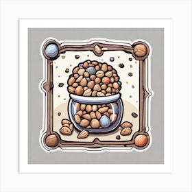 Jar Of Nuts Art Print