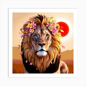 Lion beauty Art Print