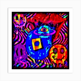 Psychedelic LSD Trip Art Print