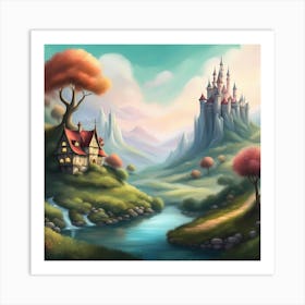 Realm of Enchanted Tranquility Art Print