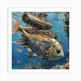 Underwater City Art Print